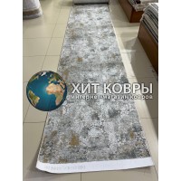 Турецкая ковровая дорожка Tajmahal 002 Серый